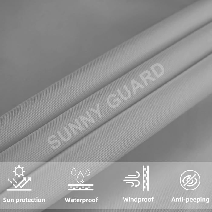 SUN BLOCK Brise-Vue Balcon 100x500cm - Protection UV, Anti-Vent Et Intimité Total