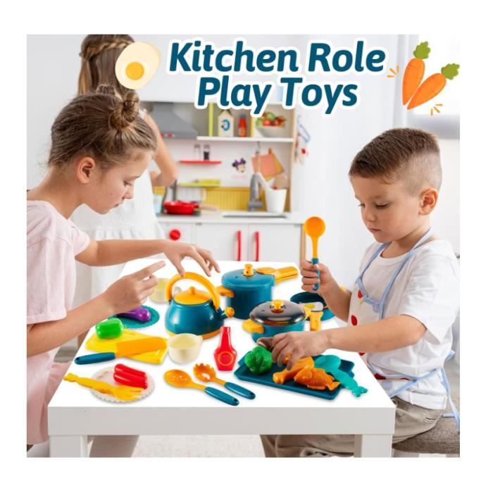 Jouets de cuisine pour enfants, ustensiles de cuisine， casserole pour  enfants, jouets de cuisine pour filles, nourriture de poupée - Cdiscount  Jeux - Jouets