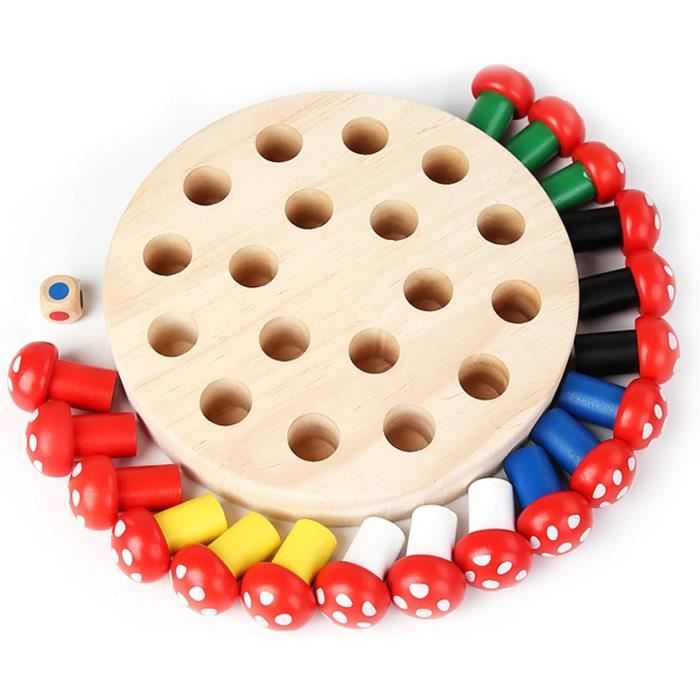 Jeu de Plateau Memory Chess - Marque Jeux Enfant 3 Ans - Matériaux de qualité - Couleurs - Blanc - Jeux - Jouets