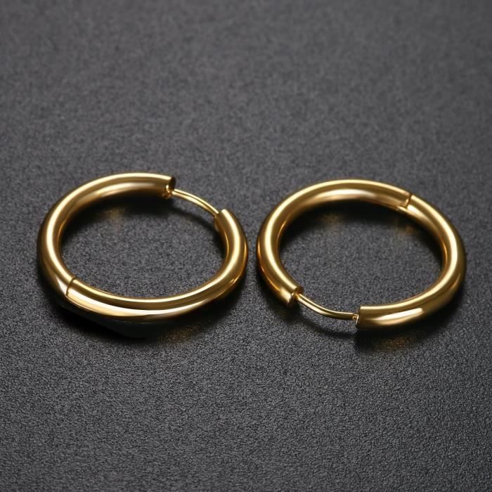 Créoles En Acier Inoxydable 304 De 48 Mm, Couleur Or, Vendues Par Pair – The Bead Barn And Supplies