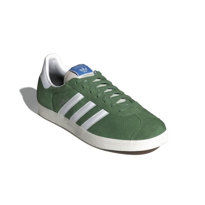 Basket adidas GAZELLE IG1634 Enfant Vert Lacets Plat Cdiscount Chaussures