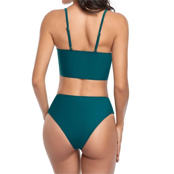 Bas De Maillot De Bain Femme Taille Basse - Couverture Réglable, Double Doublure - Confortable Et Séchant Rapide