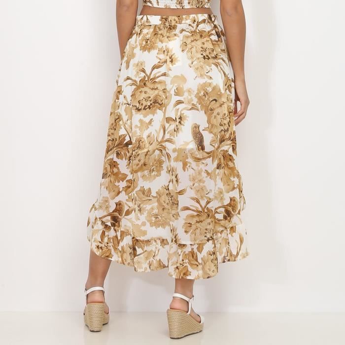 Jupe asymétrique sales blanche