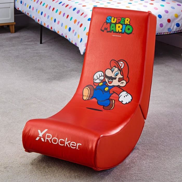 X-Rocker - Chaise De Jeu Officielle Super Mario Video Rocker Yoshi Joy Edition Pour Enfants De 6 A 12 Ans