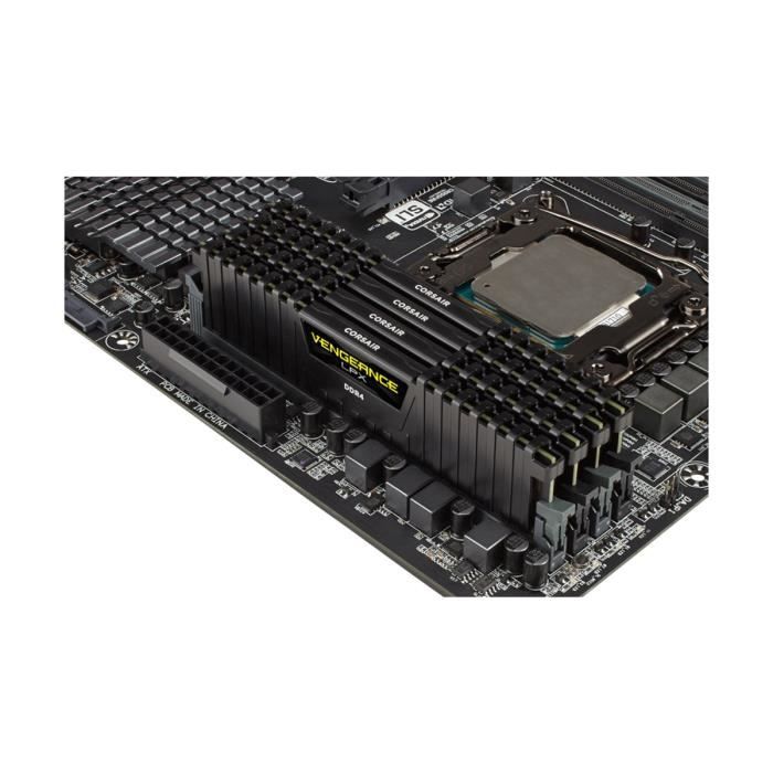 Memoire RAM CORSAIR Vengeance LPX DDR4 16GB 2x8GB DIMM 3000 MHz CAS 15 1.35V Noir CMK16GX4M2B3000C Cdiscount Informatique