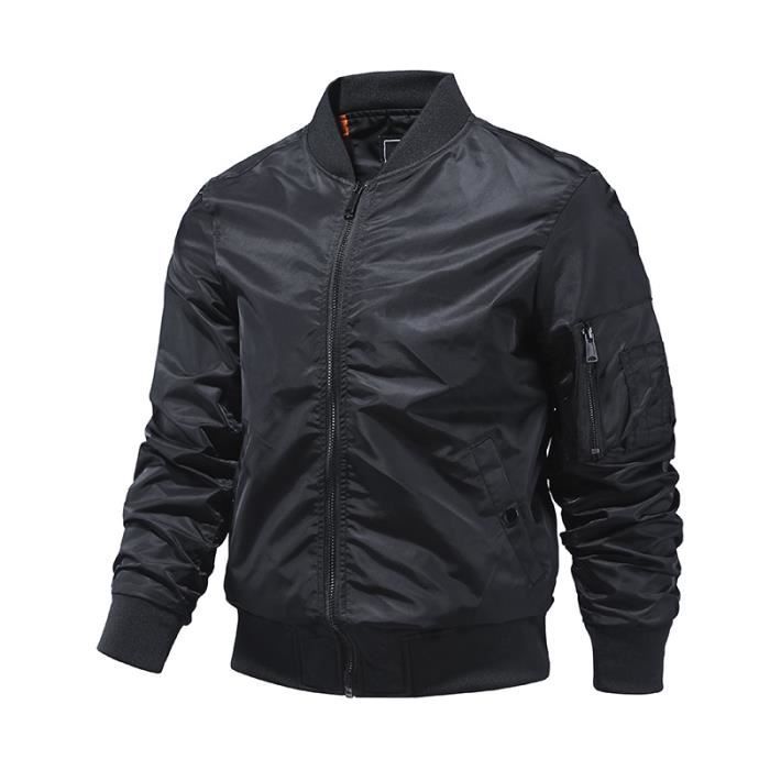 Bomber Homme Hiver Chaude epais Jacket KJEHOME Dark Bleu JR Col montant Manches longues Style Casual Dark bleu jr Cdiscount Pret a Porter