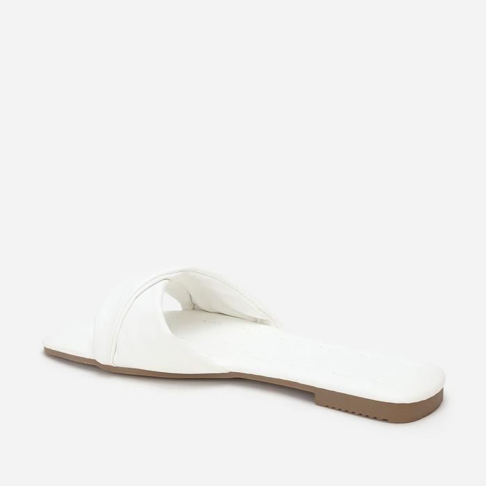 Mules discount plates blanches