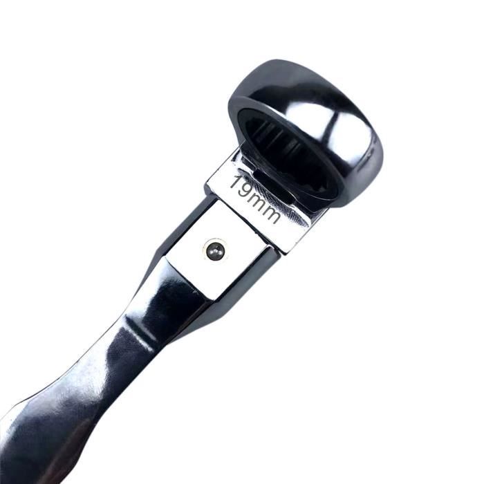 Omabeta clé d'entraînement Clé à cliquet à tête flexible à 180 °, Kit  d'outils en acier au Chrome Vanadium pour outillage cle