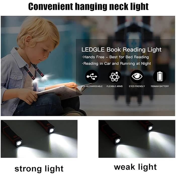 Lampe Pour Lecture Au Lit - Luminosité Réglable Lampe De Cou