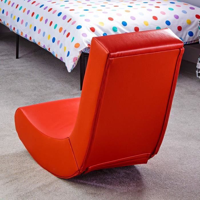 Chaise De Jeu X-Rocker Mario - Version Junior - Simili Cuir Rouge - Officielle Nintendo