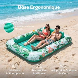 Jet Lag Matelas Gonflable Glace Esquimau – 175 X 60 X 16 Cm – PVC Multicolore – 2 Chambres à Air – Pour Adultes (14 Ans Et +) – Détente Piscine