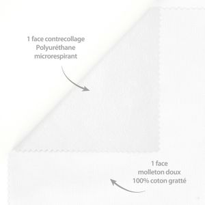 Protège-matelas blanc, imperméable, lavable, 160x200cm Protège-matelas blanc, imperméable, lavable, 160x200cm