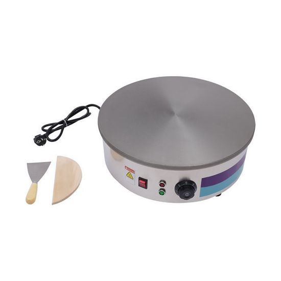 Appareil à Crêpes Professionnel 2800W - Plaque 45cm - Qualité Supérieure - Pour Cuisine Et Événements