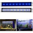 90cm - 120cm Rampe Aquarium LED Bleu Blanc Lumière Éclairage Lampe pour Poisson Plantes (Modèle A171)-0