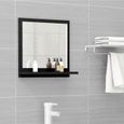 Nouveauté!Miroir Décoratif - Miroir Attrayante salon de salle de bain Noir 40x10,5x37 cm Aggloméré841-0
