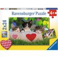 Puzzle 24 pièces - Ravensburger - Sieste des Chatons - Animaux - Enfant - A partir de 4 ans-0