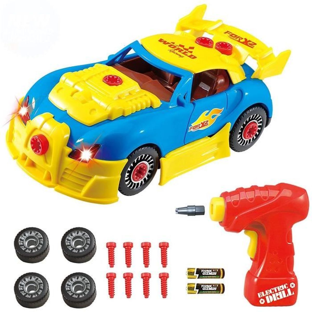 Jeu De Construction Amovible Voiture Le Camion Bricoleur Kit De Construction De Voiture De Course Pour Enfants Tg642 30 Pieces Achat Vente Assemblage Construction Cdiscount