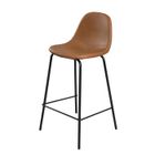 MACABANE AUGUSTIN - Lot de 2 tabourets de bar John marron hauteur d'assise 65cm