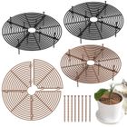AQSACOKIYA Grille pour Pots de Fleurs,4 Pcs Grille pour Plantes, Protection pour Pots de Fleurs pour Chats, Protection pour Enfants Animaux dom