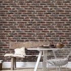 SUPERFRESCO EASY Papier Peint Intissé imitant Industry Rouge 10 m x 52 cm briques Easy
