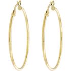 Boucles d'Oreilles Or Jaune - Créoles Femme - L'ATELIER D'AZUR - Diamètre 3 cm - Poids total du métal 1.35 gr