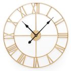 Yorbay Horloge Murale Ronde Pendule Vintage Métal - Ø 60 cm