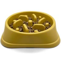 Gamelle Anti Glouton pour Chien Bol d'Alimentation Lente et Saine,  Design avec Pieds Antidérapants, Petit et Moyen Chien
