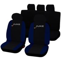 Housses de siège deux-colorés pour Juke - noir bleu foncè