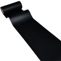 JUNOPAX Chemin de Table en papier noir 50 m x 0,20 m |  imperméable et peut être essuyée