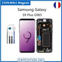 Noir Ecran Tactile Vitre Lcd + Châssis + Outils Pour Samsung Galaxy S9 Plus G965
