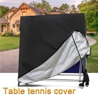 Tennis de Table,Housse de protection pour Table de Ping-Pong, Anti-UV, noire, 190T, imperméable, Anti-poussière, avec [C780130145]