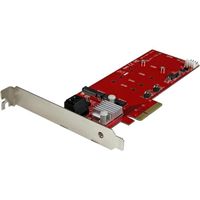 StarTech.com Carte controleur PCI Express RAID pour 2 SSD M.2 NGFF plus 2 ports SATA III 6 Gb/s - Carte PCIe SATA (PEXM2SAT34