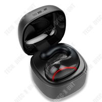 TD® Casque Bluetooth sans fil pas intra-auriculaire simple oreille mini sans fil conduite microphone de sport à conduction osseuse