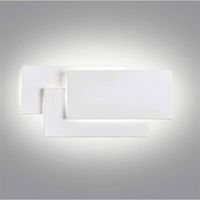 UNI Applique Mural Intérieur Blanc Lampe Mural LED 24W Blanc Froid Modern Eclairage Décoration