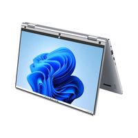 11.6"PC Portable Intel+256Go+Windows11+Wi-Fi+Bluetooth+écran tactile+rotation 360°Ordinateur portable Tablette PC 2 en 1 Argent