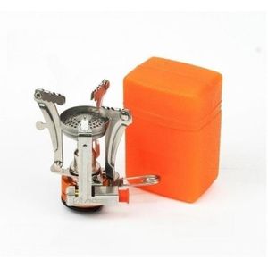 Mini Réchaud Pliable à Gaz Pour Camping - Ultra Compact, Aluminium/inox