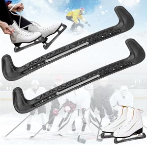 1 Paire de Couvre-Lames en Plastique pour Patins de Hockey sur Glace avec Ressort (Rouge