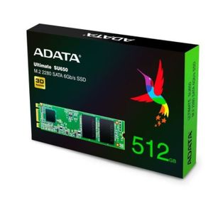DISQUE DUR SSD Adata  SU650 Disque SSD interne M.2 2280 SATA 3D N