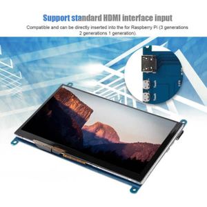 Mini moniteur 7 pouces 800x480 IPS petit écran HDMI pour Raspberry Pi  400/4/3/2/