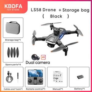 DRONE Noir-4K-Bag-1B-Drone pliable professionnel 4K avec