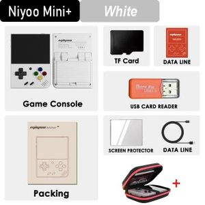 CONSOLE PSP NO card No games - Blanc - MIYOO MINI + Plus-Conso