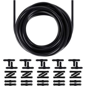 sourcing map 2Pc Noir Métal Voiture gicleur Lave-Glace essuie-Spray 