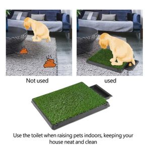 costway toilette chien gazon portable 51x76cm litiere pour chien tapis d herbe matelas d entrainement pour animaux cdiscount