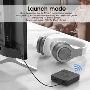 Alpexe® Adaptateur sans Fil USB Bluetooth 5.0 avec Prise Jack 3,5 mm pour  la Musique et l'audio de la télévision, du PC au Haut-Parleur et au Casque  - Transmetteur audio
