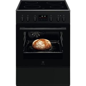 Cuisinière Vitrocéramique Electrolux 4 Feux - Four 57 Litres - Modèle LKR524288W - Blanc