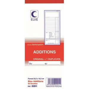 Carnet De Livraisons ELVE Format A6 - 50 Dupli Par 10 - Papeterie Professionnelle Française