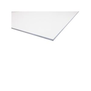 CARRELAGE - PAREMENT Plaque PVC expansé blanc - L: 200 cm - l: 100 cm -