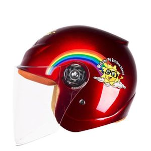 Bharatmotordrivingschool In Casque Demi Jet Enfant Bebe Moto Scooter Givi J 03 Junior 3 Avec Visiere Rouge Auto Moto Pieces Accessoires Casques
