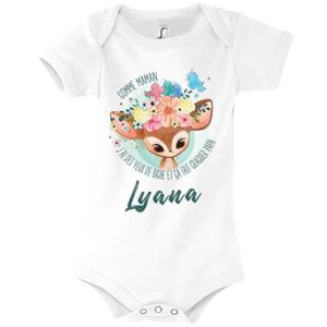 BODY Lyana | Body bébé prénom fille | Comme Maman yeux 