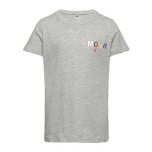 T-SHIRT T-shirt Gris Fille Name it forianna